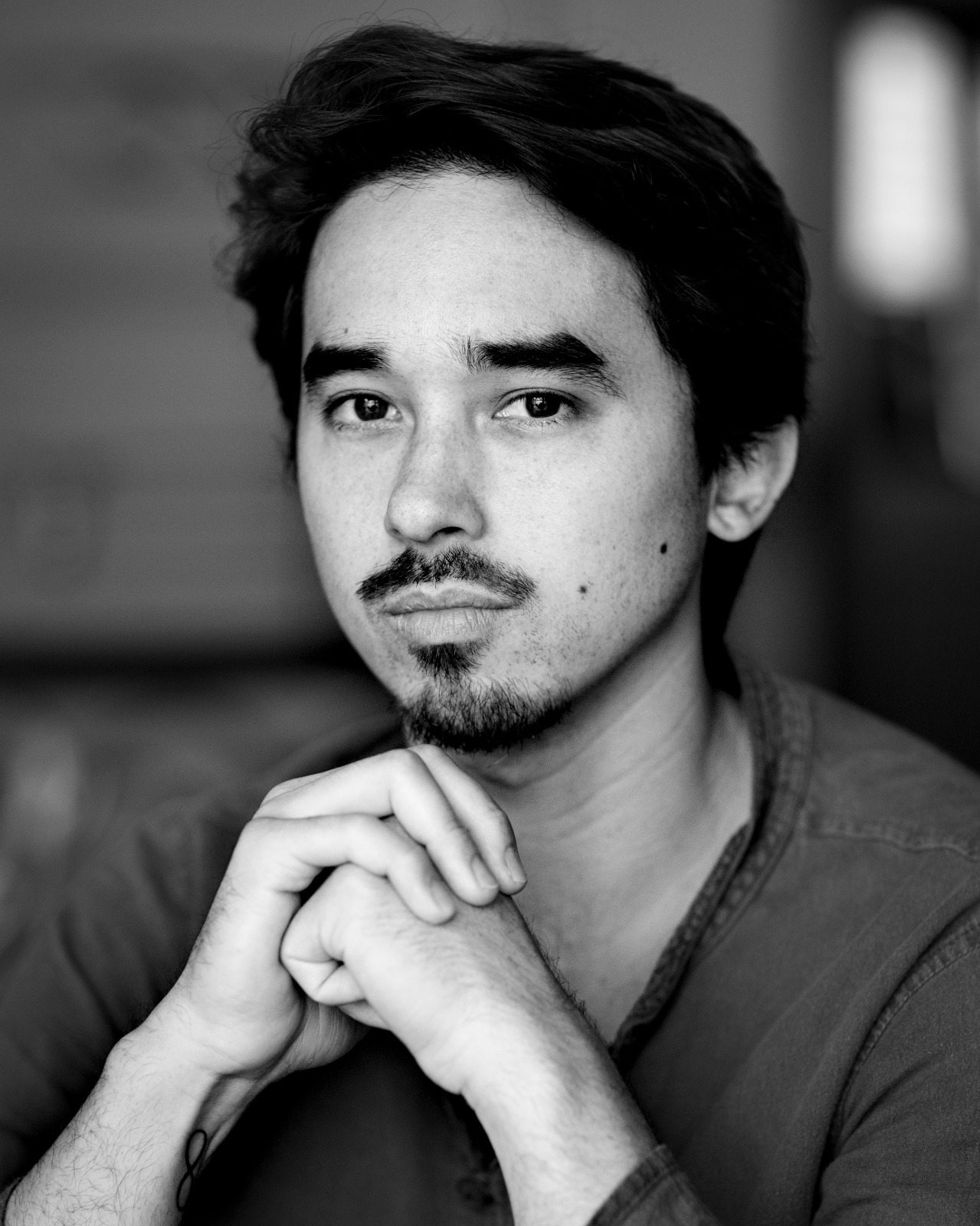 Black-and-white portrait of Benjamin Ella
